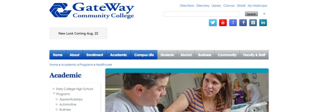 Gateway Community College - One of the best physical therapy assistant schools online.