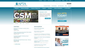 Governing body APTA one of the best physical therapy student blog