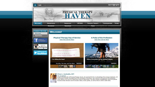 Haven is a PT student blog